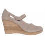 Marimea 37 Pantofi dama cu platforma din piele naturala Bej P9154BEJ